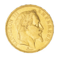 Second-Empire-50 Francs Napoléon III, Tête Laurée 1865 Paris - 50 Francs (oro)