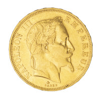 Second-Empire-50 Francs Napoléon III, Tête Laurée 1865 Paris - 50 Francs (gold)