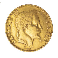 Second-Empire-50 Francs Napoléon III, Tête Laurée 1866 Paris - 50 Francs (goud)