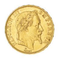 Second-Empire-50 Francs Napoléon III, Tête Laurée 1866 Paris - 50 Francs (goud)