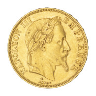 Second-Empire-50 Francs Napoléon III, Tête Laurée 1866 Paris - 50 Francs (gold)