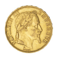 Second-Empire-50 Francs Napoléon III, Tête Laurée 1866 Paris - 50 Francs (oro)