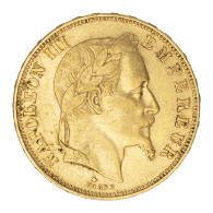 Second-Empire-50 Francs Napoléon III, Tête Laurée 1864 Paris - 50 Francs (goud)