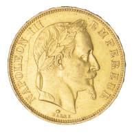 Second-Empire-50 Francs Napoléon III, Tête Laurée 1864 Paris - 50 Francs (oro)