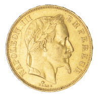 Second-Empire-50 Francs Napoléon III, Tête Laurée 1864 Paris - 50 Francs (goud)