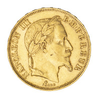 Second-Empire-50 Francs Napoléon III, Tête Laurée 1862 Paris - 50 Francs (goud)