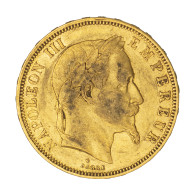 Second-Empire-50 Francs Napoléon III, Tête Laurée 1862 Strasbourg - 50 Francs (gold)