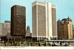 New York Buffalo Downtown VIsta With Erie County Savings Bank And M & T Plaza - Buffalo