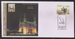 INDIA 2013  Parrot Cancellation  HYPEX GOLD  Charminar  Huderabad  Special Cover #  44603 Old   Indien Inde - Perroquets & Tropicaux