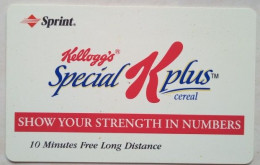 USA  Sprint 10 Minutes Free Long Distance " Kellogs " - Sprint