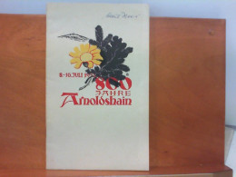 Festschrift 800 Jahre Gemeinde Arnoldshain Im Tanus 1155 - 1955 - Hessen