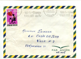 Rép. Togolaise - Affranchissement Sur Lettre Par Avion - O.M.S. / Cœur - Togo (1960-...)