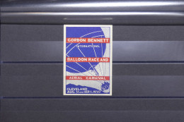 ETATS-UNIS - Vignette Course De Ballons Gordon Bennett - Cleveland 1930 - Bon état * - A 686 - 1b. 1918-1940 Ongebruikt