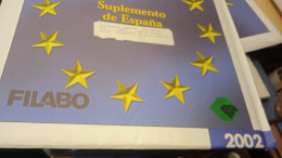 ESPAÑA  SPAIN  ESPAGNE  2002 SUPLEMENTOS FILABO 16 HOJAS COLOR) Montadas - Años Completos
