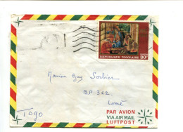 Rép. Togolaise - Affranchissement Sur Lettre Par Avion - Noël 68 / Peinture BOTICELLI - Togo (1960-...)