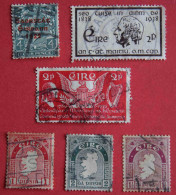 LOT 6 TIMBRES OBLITÉRÉS D’IRLANDE, ANNÉES 20-30 - Oblitérés