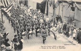89-SENS- FÊTES DE LA VICTOIRES A SENS 3 AOÛT 1919 MUSIQUE DU 89 Eme RUE DE LA REPUBLIQUE - Sens