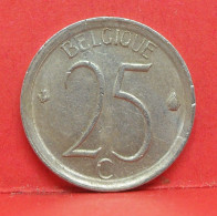 25 Centimes 1968 - TTB - Pièce Monnaie Belgique - Article N°1686 - 25 Cent