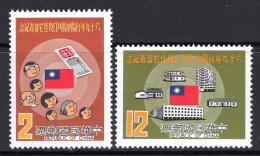 Taiwan 1980 Population & Housing Census Set MNH (SG 1337-1338) - Neufs