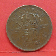 50 Centimes 1952 - TTB  - Pièce Monnaie Belgique - Article N°1699 - 50 Centimes