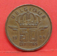 50 Centimes 1966 - TTB - Pièce Monnaie Belgique - Article N°1712 - 50 Centimes