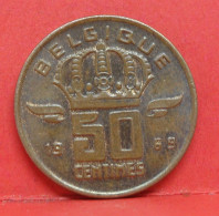 50 Centimes 1969 - SUP - Pièce Monnaie Belgique - Article N°1715 - 50 Cents