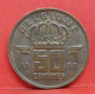50 Centimes 1970 - SUP - Pièce Monnaie Belgique - Article N°1717 - 50 Cent