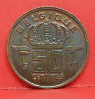 50 Centimes 1977 - SUP - Pièce Monnaie Belgique - Article N°1722 - 50 Cents