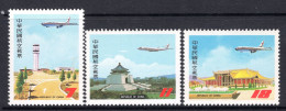 Taiwan 1984 Air - 37th Anniversary Of Civil Aeronatics Administration Set MNH (SG 1519-1521) - Neufs