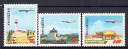 Taiwan 1984 Air - 37th Anniversary Of Civil Aeronatics Administration Set MNH (SG 1519-1521) - Unused Stamps