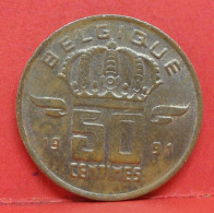 50 Centimes 1991 - TTB - Pièce Monnaie Belgique - Article N°1731 - 50 Cent