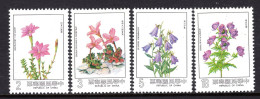 Taiwan 1984 Alpine Plants Set MNH (SG 1555-1558) - Unused Stamps