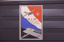 VIGNETTE - PAYS-BAS - Lignes KLM - Très Bon état - A 720 - Poste Aérienne