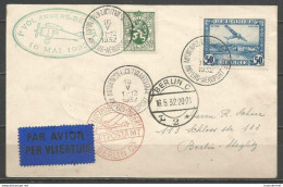 Belgique - N°1 Sur Lettre - 1er Vol ANVERS-BERLIN 16/5/1982 - Lettres & Documents