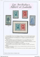 Belgique - Archiducs Albert Et Isabelle - N°581A Et B** + BL17** + 791/1* - Storia Postale