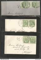 Belgique - Armoiries - 3 Lettres Avec N°83 En Paires - Obl. BLANKENBERGHE - 1893-1907 Stemmi