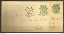 Belgique - Cartes Postales N°41 - Obl. Mons (Station), Bruxelles 3 - Briefkaarten 1871-1909