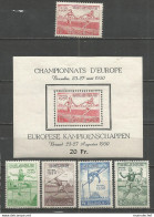 Belgique - N°827à831**/*/(*)+BL29** - Championnats D'Europe D'Athlétisme - Course, Javelot, Relais, Haies, Perche - Unused Stamps