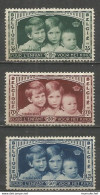 Belgique - N°404à406 (*) - Enfants Royaux - Baudouin, Joséphine-Charlotte, Albert - Nuevos