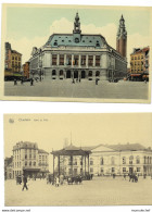 Belgique - CHARLEROI - 2CP - Hôtel De Ville - Ancien Et Nouveau - Charleroi