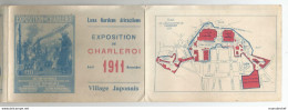 Belgique - CHARLEROI - 9+1 Double CP + Triptyque Plan - Exposition 1911 - - Charleroi