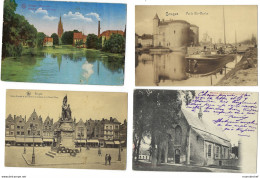 Belgique - BRUGGE - 9CP - Beffroi, Minnewater, Porte Ste-Croix, Béguinage, ... - Brugge