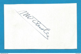 Signature / Dédicace / Autographe Original Michel Van Aerde -  Coureur Cycliste Belge - Sportspeople