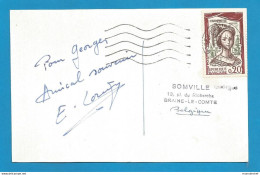 Signature / Dédicace / Autographe Original De Etienne LORIN, Accordéoniste Compositeur - Sonstige & Ohne Zuordnung