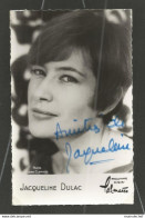 Autographe - Dédicace - Jacqueline DULAC - Chanteuse - Autres & Non Classés