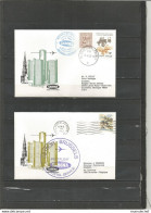 Belgique - Poste Aérienne - Sabena - 1ère Liaison Bruxelles - Detroit (USA) 9/4/1980 - Covers & Documents