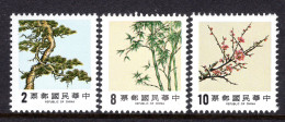 Taiwan 1984 Pine, Bamboo & Plum Set MNH (SG 1572-1574) - Neufs