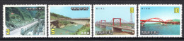 Taiwan 1986 Road Bridges Set MNH (SG 1676-1679) - Neufs