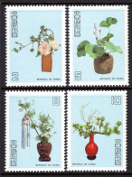 Taiwan 1987 Flower Arrangements - 2nd Issue - Set MNH (SG 1741-1744) - Neufs