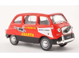 Fiat 750 Multipla Abarth - Servizio Di Torino - 1960 - Red & Black - Altaya - Trucks